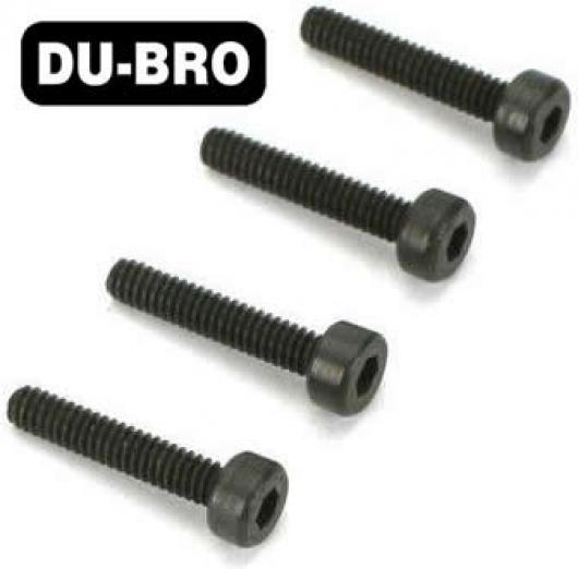 DU-BRO - DUB2124 - Screws - 3mm x 15 Socket Head Cap Screws (4 pcs per package)