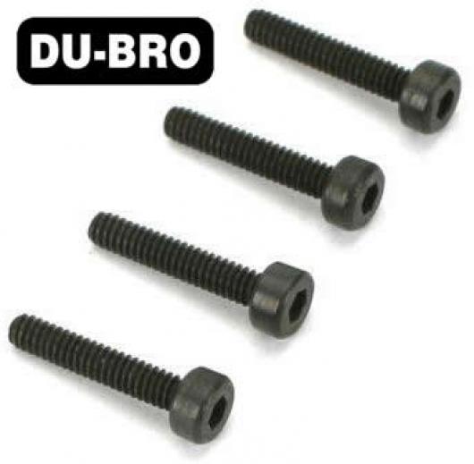 DU-BRO - DUB2121 - Screws - 3mm x 6 Socket Head Cap Screws (4 pcs per package)