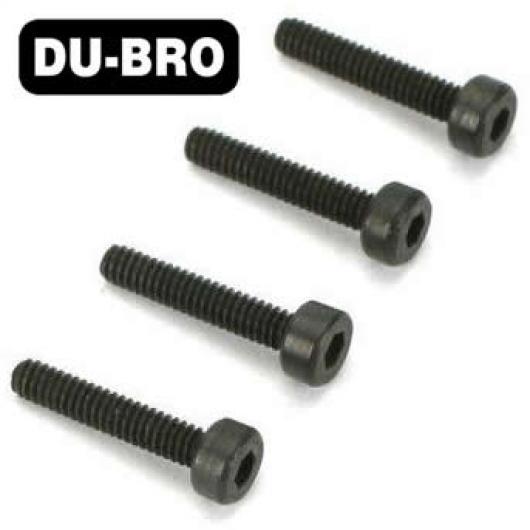 DU-BRO - DUB2122 - Screws - 3mm x 8 Socket Head Cap Screws (4 pcs per package)