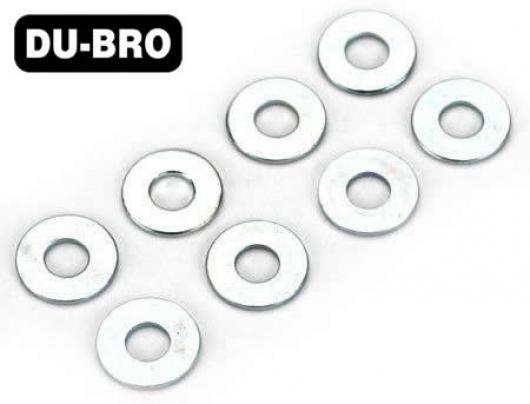 DU-BRO - DUB2110 - Washers - 4mm Flat Washers (8 pcs per package)