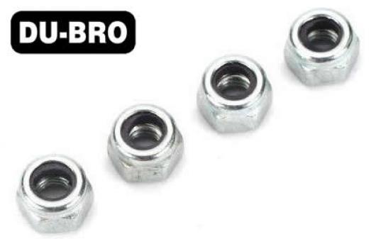 DU-BRO - DUB2102 - Nuts - 4mm Nylon Insert Lock Nuts (4 pcs per package)