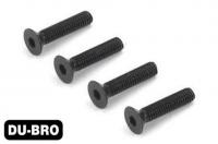 Screws - 3.0mm x 8 Flat-Head Socket Screws (4 pcs per package)