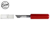 Tool - Knife - K5 - Heavy Duty - Red Plastic Handle - with safety cap
