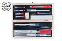 Outil - Set d'outils et cutter DELUXE - Coffret en bois