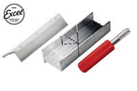 Tool - Mitre Box and Razor Saw - 15.2cm Aluminium Mitre & K5 Handle with EXL30490 Blade