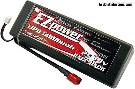 EZpower - EZP5000/2-T - Accu - LiPo 2S - 7.4V 5000mAh 40C - RC Car - Hard Case - Prise Ultra T