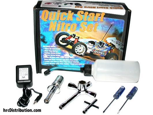 Nitro Starter Set - CH - Fuel Bottle / Glow Igniter with charger / screwdrivers and wrenches