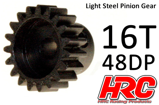 HRC Racing - HRC74816 - Pinion Gear - 48DP - Steel - Light - 16T