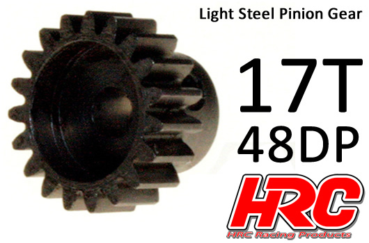 HRC Racing - HRC74817 - Pinion Gear - 48DP - Steel - Light - 17T