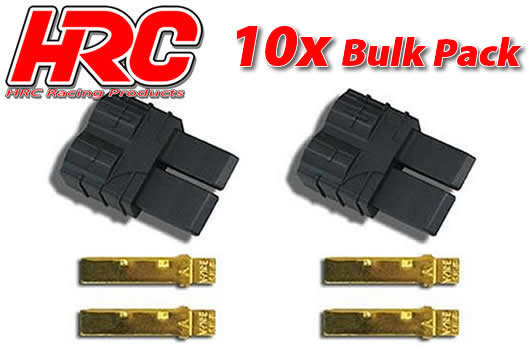 HRC Racing - HRC9042B - Connector - TRX - Male (10 pcs) - Gold