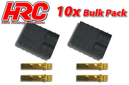 HRC Racing - HRC9043B - Connector - TRX - Female (10 pcs) - Gold