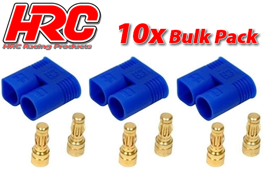 HRC Racing - HRC9052B - Connector - EC3 - Male (10 pcs) - Gold