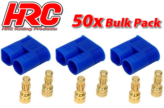 HRC Racing - HRC9052C - Connector - EC3 - Male (50 pcs) - Gold