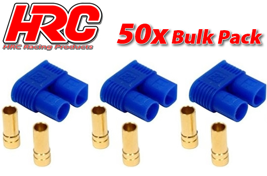 HRC Racing - HRC9053C - Connector - EC3 - Female (50 pcs) - Gold