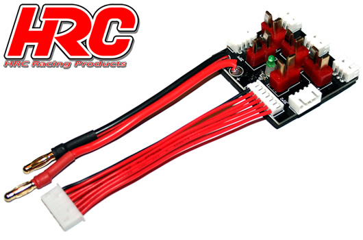 HRC Racing - HRC9301 - Ladegerät Zubehör - Multi Ladeboard - JST Ultra T (Dean's Kompatible) 2*2S, 3*2S oder 2*3S