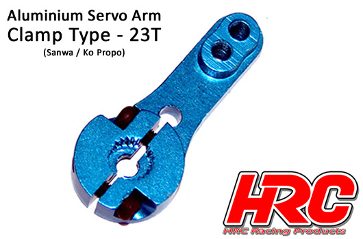 Servo Arm  - Pro - Aluminum Clamp Type - Single - 23T (Sanwa / Ko Propo / JR)
