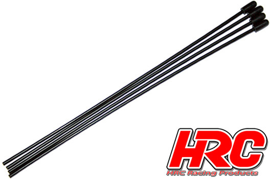 HRC Racing - HRC5502 - Antennenrohre - schwarz + gelb (4 Stk.)