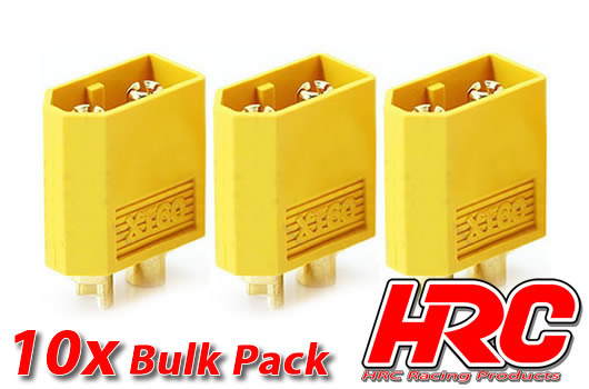 HRC Racing - HRC9094B - Connector - XT60 - Male (10 pcs) - Gold