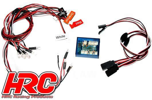 HRC Racing - HRC8752 - Set d'éclairage - Avion / Heli - LED - Set d'éclairage complet - Controlé par l'émetteur