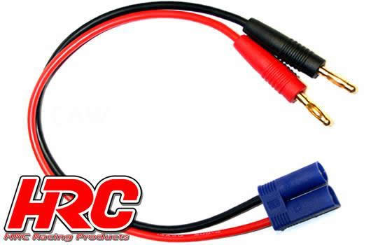 HRC Racing - HRC9108 - Cavo di carico - 4mm Bullet a Connetore Batteria EC5 - 300mm - Gold