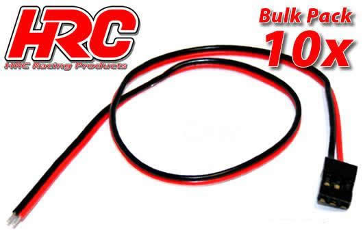 HRC Racing - HRC9208B - Akku Kabel - FUT -  30cm Länge - BULK 10 Stk. - 22AWG
