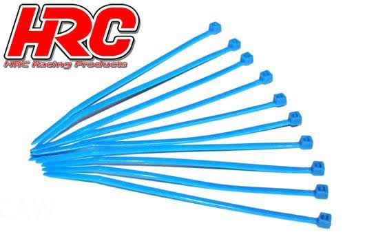 HRC Racing - HRC5021BL - Tie-Wraps - Court (100mm) - Bleu (10 pces)
