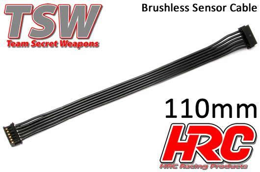 HRC Racing - HRC5701C - Câble plat de capteur Brushless - 110mm