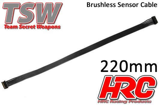 HRC Racing - HRC5701K - Câble plat de capteur Brushless -  220mm