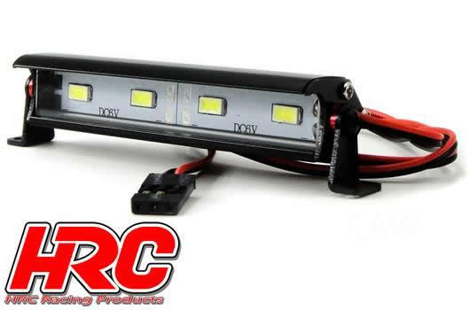 HRC Racing - HRC8726-4 - Light Kit - 1/10 or Monster Truck - LED - JR Plug - Multi-LED Roof Bar Light Block - 4 LEDs