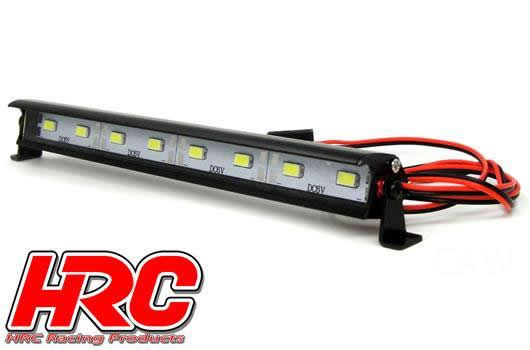 HRC Racing - HRC8726-8 - Light Kit - 1/10 or Monster Truck - LED - JR Plug - Multi-LED Roof Bar Light Block - 8 LEDs