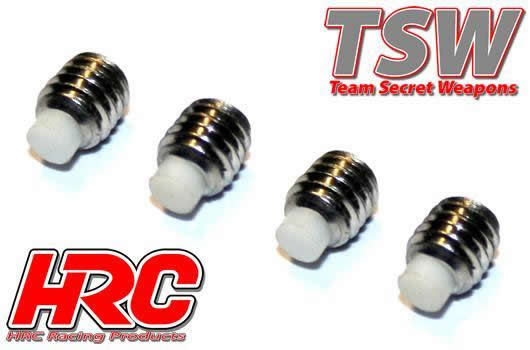 HRC Racing - HRC28101 - Option Part - M4 Droop Screws with Delrin Post - 6mm