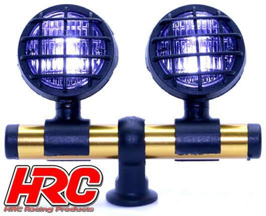 HRC Racing - HRC8728A - Light Kit - 1/10 or Monster Truck - LED - JR Plug - Roof Light Bar - Type A Short