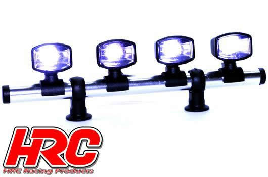 HRC Racing - HRC8729B - Set d'éclairage - 1/10 ou Monster Truck - LED - Prise JR - Barre de toit - Type B Long