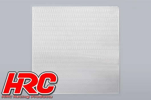 HRC Racing - HRC25401D - Parti di carrozzeria - 1/10 accessorio - Scale - Acciaio inossidabile - Griglia di presa di aria modificata - 100x100mm - Mixy - Argento