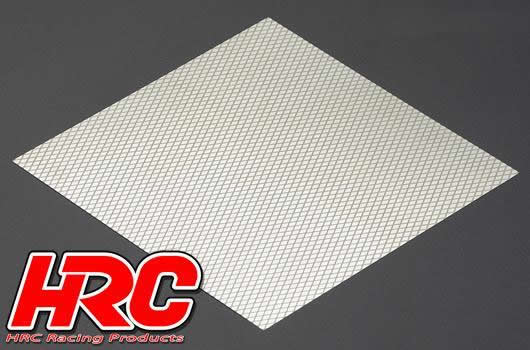 HRC Racing - HRC25401K - Body Parts - 1/10 Accessory - Scale - Stainless Steel - Modified Air Intake Mesh - 100x100mm - Diamond - Silver