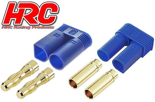 HRC Racing - HRC9058P - Connector - EC5 - Male flat + Female - Gold (1 pair)