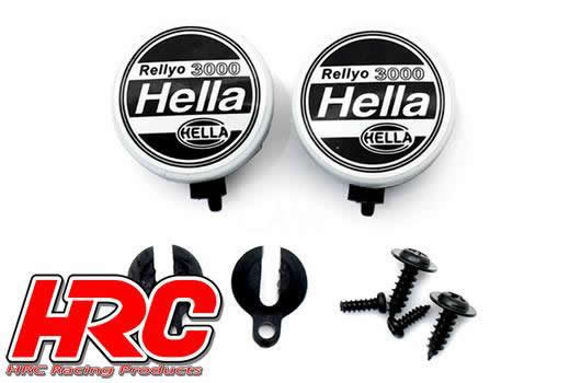 HRC Racing - HRC8723A1 - Set d'éclairage - 1/10 ou Monster Truck - LED - Hella Cover - 2x (sans LED)
