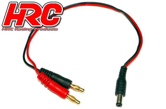 HRC Racing - HRC9102F - Charger Lead - 4mm Bullet to Futaba Radio - 300mm - Gold
