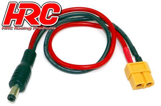 HRC Racing - HRC9602J - Charger Lead - Gold - XT60 Charger Plug to JR/Graupner Radio - 300mm