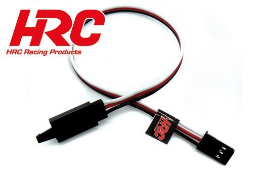 HRC Racing - HRC9231CL - Servo Extension Cable - with Clip - Male/Female - FUT -  20cm Long - 22AWG