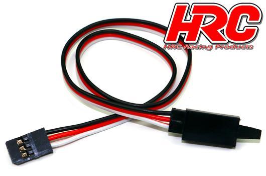 HRC Racing - HRC9233CL - Servo Extension Cable - with Clip - Male/Female - (FUT) -  40cm Long- 22AWG