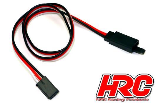 HRC Racing - HRC9234CL - Servo Extension Cable - with Clip - Male/Female - (FUT) type -  50cm Long-22AWG