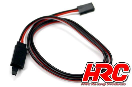 HRC Racing - HRC9236CL - Servo Extension Cable - with Clip - Male/Female - FUT -  80cm Long - 22AWG