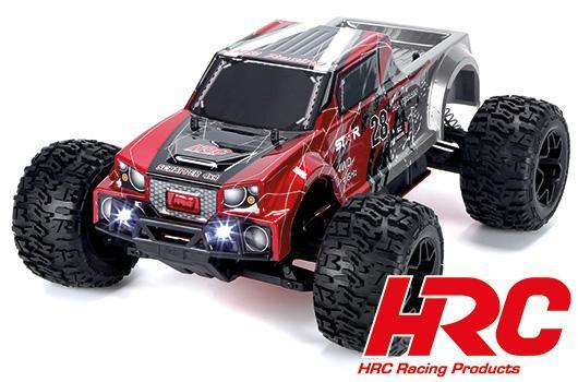 HRC Racing - HRC15011BR-1 - Auto - 1/10 XL Elettrico- 4WD Monster Truck - RTR - HRC NEOXX - Brushed - Scrapper ROSSO/NERO