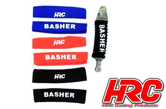 HRC Racing - HRC28051BL - Pièces de tuning - 1/10 Off Road - Chaussettes d'amortisseur 80x20-25mm - bleu (4pcs)
