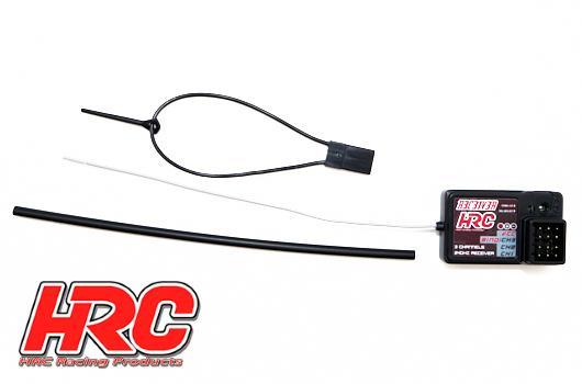HRC Racing - HRC9471A - Récepteur - 2.4gHz - 3 Canaux - SPLASHPROOF - R3C31V3R for R4D10