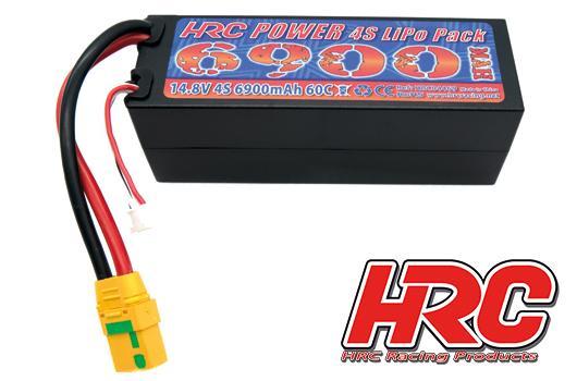 HRC Racing - HRC04469X - Battery - LiPo 4s HARDCASE - 14.8V 6900mAh 60/100C - XT90AS - 138mm*48*47