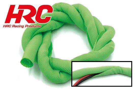 HRC Racing - HRC9501PCG - Kabel - Gewebeschutzschlauch WRAP - Super Soft - grün -  13mm für 8~16 AWG Kabel (1m)