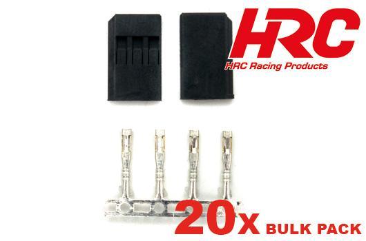 HRC Racing - HRC9201BS - Connector - Servo - FUT plug - Male - BULK 20 pcs