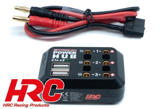 HRC Racing - HRC9304MP - Charger accessory - Multi Port Distributor w/USB